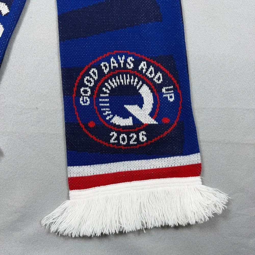QuikTrip QKO Orlando 2026 Scarf Blue Red White One Team One Goal QTS Fringe